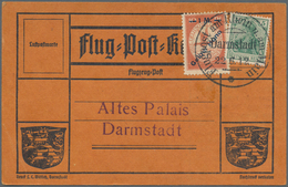 Flugpost Deutschland: 1912. Scarce Pioneer Gelber Hund Flugpost / Yellow Dog Airmail From Frankfurt, - Poste Aérienne & Zeppelin