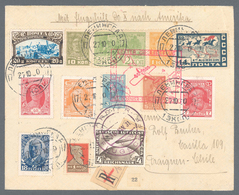 Flugpost Deutschland: 1931, Südamerikafahrt 4 RM Vs. U. 2 RM Rs. Mit Bordpoststempel Auf DOX-Brief A - Poste Aérienne & Zeppelin