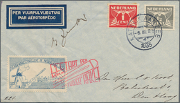 Raketenpost: 1935 (6.3.+21.3.) Netherlands: Four Different Rocket Mail Covers Used In Different Rock - Otros & Sin Clasificación