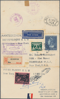 Raketenpost: 1946 (17. May) DeBrujin - Netherlands: Complete Folded Card With THREE PARTS Flown By T - Autres & Non Classés