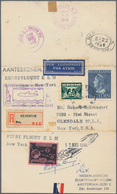 Raketenpost: 1946 (17. May) DeBrujin - Netherlands: Complete Folded Card With THREE PARTS Flown By T - Sonstige & Ohne Zuordnung