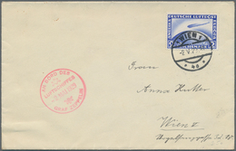 Zeppelinpost Deutschland: 1929. German Cover Flown On The Graf Zeppelin LZ127 Airship's Oesterreichf - Poste Aérienne & Zeppelin