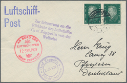 Zeppelinpost Deutschland: 1929. German Cover Flown On The Graf Zeppelin LZ127 Airship's 1929 Deutsch - Airmail & Zeppelin