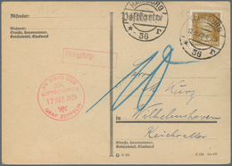 Zeppelinpost Deutschland: 1929. German Postcard Flown On The Graf Zeppelin LZ127 Airship's 1929 Deut - Poste Aérienne & Zeppelin