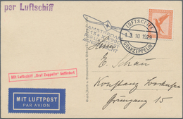 Zeppelinpost Deutschland: 1929. Real Photo RPPC Showing The Graf Zeppelin In Flight, Used On The Hol - Correo Aéreo & Zeppelin