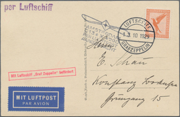 Zeppelinpost Deutschland: 1929. Real Photo RPPC Showing The Graf Zeppelin In Flight, Used On The Hol - Posta Aerea & Zeppelin