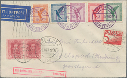 Zeppelinpost Deutschland: 1929, Spanienfahrt, Brief Mit Bunter Flugpost-Frankatur Entwertet Mit Bord - Luchtpost & Zeppelin