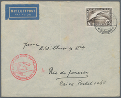 Zeppelinpost Deutschland: 1930, South America Flight 2 RM And 4 RM On Two Covers (1x Crease) From Le - Luchtpost & Zeppelin