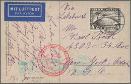 Zeppelinpost Deutschland: 1930. Postcard Sent On The Graf Zeppelin LZ127 Airship 'Südamerikafahrt' T - Airmail & Zeppelin