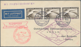 Zeppelinpost Deutschland: 1930. Original Airmail Cover Flown On The Graf Zeppelin Airship's May 1930 - Correo Aéreo & Zeppelin