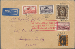 Zeppelinpost Deutschland: 1930. Original Cover From The Saargebiet Flown On The Graf Zeppelin's 1930 - Correo Aéreo & Zeppelin