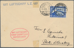 Zeppelinpost Deutschland: 1930. Original Airmail Cover Flown On The Graf Zeppelin LZ127 Airship's 19 - Luchtpost & Zeppelin