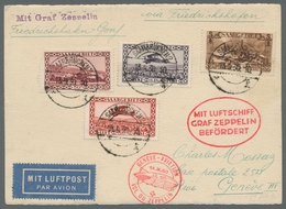 Zeppelinpost Deutschland: 1930 - Zuleitung Saar Zur Landungsfahrt Nach Genf, Portorichtig Frankierte - Correo Aéreo & Zeppelin