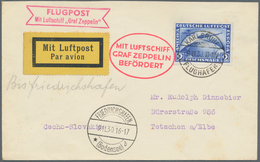 Zeppelinpost Deutschland: 1930. German Cover Flown On The Graf Zeppelin LZ127 Airship's 1930 Landung - Correo Aéreo & Zeppelin