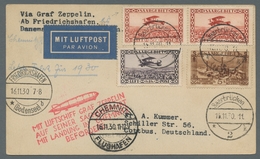 Zeppelinpost Deutschland: 1930 - Zuleitung Saar Zur Sachsenfahrt, Portorichtig Frankierte Karte Mit - Correo Aéreo & Zeppelin