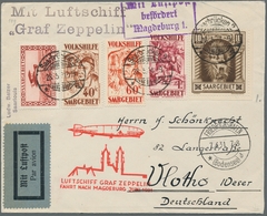 Zeppelinpost Deutschland: 1931 - Zuleitung Saar Zur Landungsfahrt Magedeburg, Portorichtig Frankiert - Airmail & Zeppelin