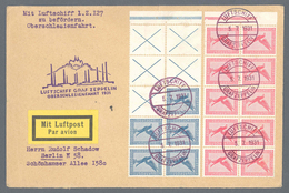 Zeppelinpost Deutschland: 1931, Oberschlesienfahrt, Brief (DIN-A5) Mit Deutschen Reich Heftchenblatt - Correo Aéreo & Zeppelin