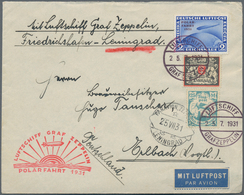 Zeppelinpost Deutschland: 1931. German Cover Sent On The Graf Zeppelin LZ127 Airship's 1931 Polarfah - Correo Aéreo & Zeppelin