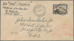 Zeppelinpost Deutschland: 1931. German Cover Flown On The Graf Zeppelin LZ127 Airship's 1931 Polarfa - Correo Aéreo & Zeppelin