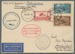 Zeppelinpost Deutschland: 1931 - Zuleitung Saar Zur Fahrt Öhringen-Frankfurt, Portorichtig Frankiert - Airmail & Zeppelin