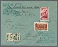 Zeppelinpost Deutschland: 1933 - Saargebietsfahrt, Hochwertig Mit Mi. 165-67 Frankierter Brief Mit B - Correo Aéreo & Zeppelin