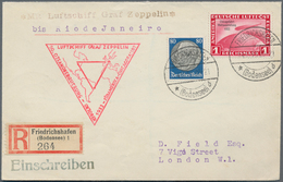 Zeppelinpost Deutschland: 1933. German Cover From Friedrichshafen Flown On The Graf Zeppelin Airship - Airmail & Zeppelin