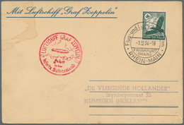 Zeppelinpost Deutschland: 1936 Absolutely Unusual Card From The Graf Zeppelin II LZ130 Airship's 193 - Airmail & Zeppelin