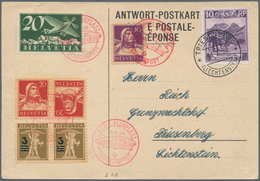 Zeppelinpost Europa: 1930. Swiss Postcard Flown On The Graf Zeppelin LZ127 Airship's 1930 Landungsfa - Autres - Europe