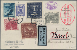 Zeppelinpost Europa: 1930. Austrian -franked Zeppelin Real Photo Postcard Flown Aboard The Graf Zepp - Otros - Europa