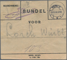 Zeppelinpost Europa: 1930, NIEDERLANDE/VENLO-FHFN-RÜCKFAHRT: Briefbeutel-Deckblatt Für 103 Sendungen - Andere-Europa