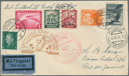 Zeppelinpost Europa: 1932, 3.Südamerikafahrt, Österreichische Post Mit Anschlußflug Ab Berlin, Brief - Europe (Other)