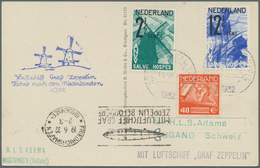 Zeppelinpost Europa: 1932. German Zeppelin Real Photo RPPC Postcard Flown On The Graf Zeppelin LZ127 - Europe (Other)