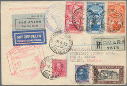 Zeppelinpost Europa: 1933, 1. Südamerikafahrt, R-Brief Ab Asmara 18.4. Mit Bunter MiF Nach Recife, T - Europe (Other)