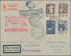 Zeppelinpost Europa: 1933, FINNLAND/6. SAF/Anschlußflug BERLIN: Drucksachen-Reco-Brief Unter Anderem - Europe (Other)