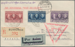 Zeppelinpost Europa: 1933. Monaco Cover Flown On The Graf Zeppelin LZ127 Airship's 1933 Chicagofahrt - Andere-Europa