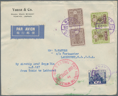 Zeppelinpost Übersee: 1929. Japan Cover Flown On The Graf Zeppelin's 1929 Weltrundflug / Round-the-w - Zeppeline