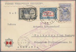 Zeppelinpost Übersee: 1930, SÜDAMERIKAFAHRT/ARGENTINA: Special Card From "Cap Polonia", HSDG Ship, F - Zeppeline