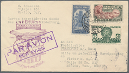 Zeppelinpost Übersee: 1936. Zeppelin Cover Flown On The Return Of The Hindenburg's 1st 1936 North Am - Zeppelins