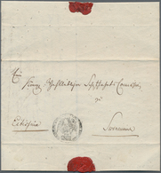 Disinfection Mail: 1831, 25.August, Dienstbrief Nach Swinemünde Mit Vs. Desinfektionsstempel Sowie D - Other & Unclassified
