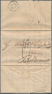 Disinfection Mail: 1831, 18.November, Faltbrief Mit Komplettem Inhalt Nach Bordeaux, Vs. Taxvermerk - Altri & Non Classificati