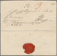 Disinfection Mail: 1831, 30.November, Dienstbrief Des Amtshauses Zu Traventhal/Reinfeld/Rethwisch An - Andere & Zonder Classificatie