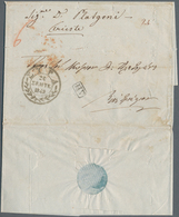 Disinfection Mail: 1842, Letter From "SYRA 26.9.1842" To Triest, On Front Boxed "Δπ" (postage Paid), - Other & Unclassified