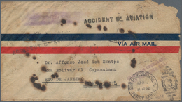 Katastrophenpost: 1936, Cover From U.S.A To Brazil, Sent By Brazilian Consulate In San Francisco, Se - Autres & Non Classés