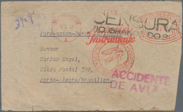 Katastrophenpost: 1937, German Airmail Cover With Red Handstamp "EUROPA-SÜDAMERIKA" From Tuttlingen - Autres & Non Classés