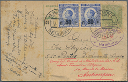 Schiffspost Deutschland: 1926, "D. LEVANTE-LINIE HAMBURG" (ship Post) Violet Oval Handstamp On Posta - Sonstige & Ohne Zuordnung