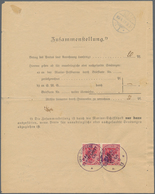 Deutsche Schiffspost - Marine: 1913, 10 Pf Karminrot Germania, Senkr. Paar, Entwertet Mit K1 KAIS.DE - Other & Unclassified