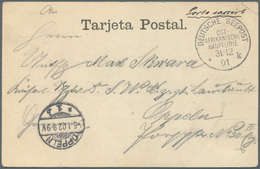 Deutsche Schiffspost Im Ausland - Seepost: 1901. Cash Franking From The Steamer Koenig. "DEUTSCHE SE - Other & Unclassified