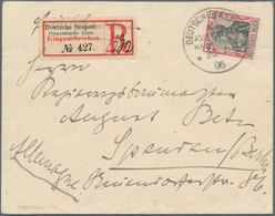 Deutsche Schiffspost Im Ausland - Seepost: 1906, 40 Pf Germania, Einzelfrankatur Auf Einschreibebrie - Sonstige & Ohne Zuordnung