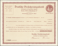 Deutsche Schiffspost - Seepostmarken: Deutsche Ozean-Reederei 1916, Wertkarte 50 Mark Lilakarmin Ohn - Autres & Non Classés