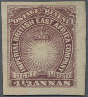 Britisch-Ostafrika Und Uganda: 1890-95 4½a. Brown-purple, IMPERFORATED, Mounted Mint, Fresh And Fine - East Africa & Uganda Protectorates